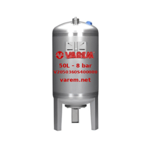 bình tích áp varem 50 lít 8 bar inox
